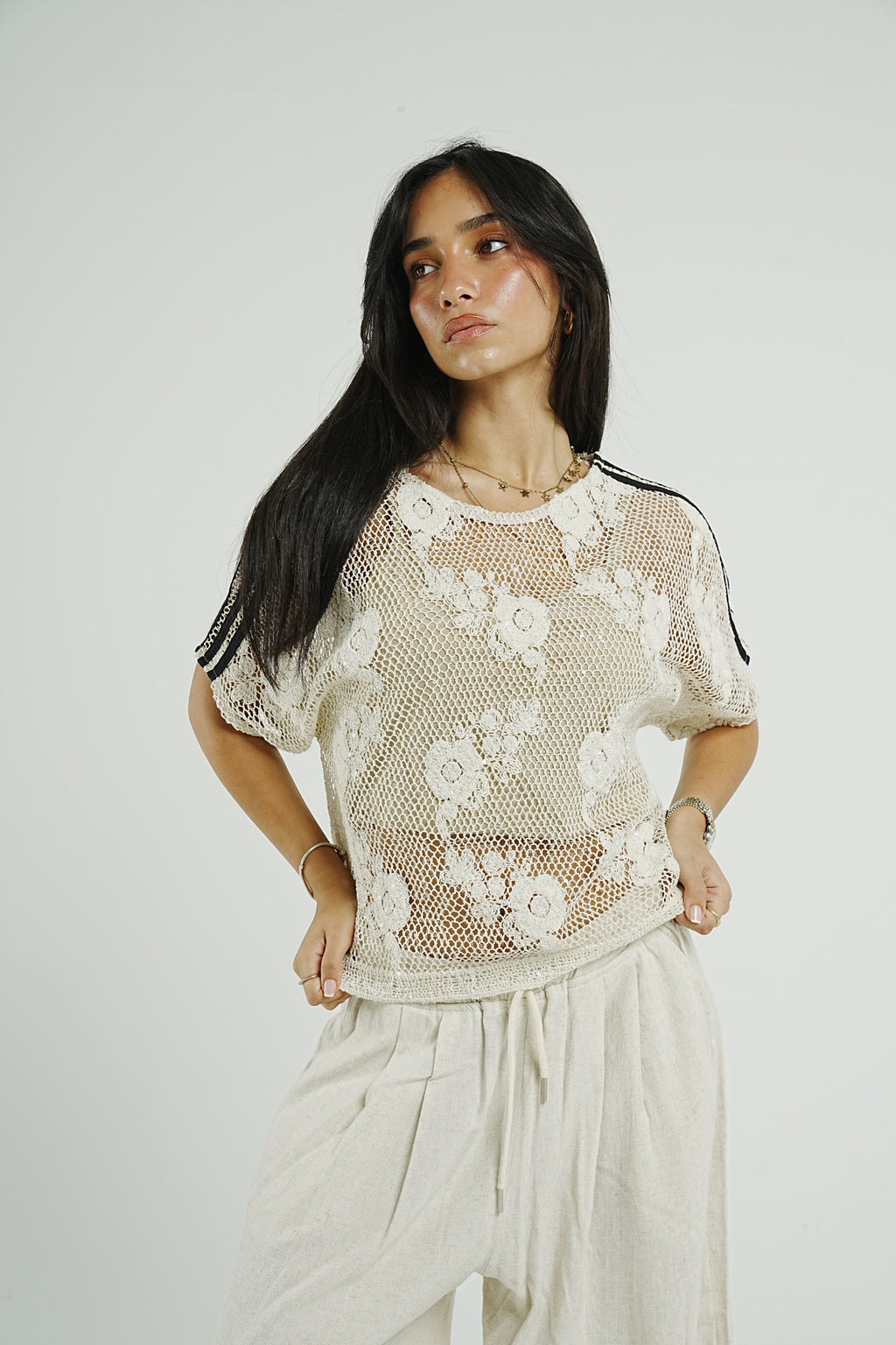 Flora Knit Tee