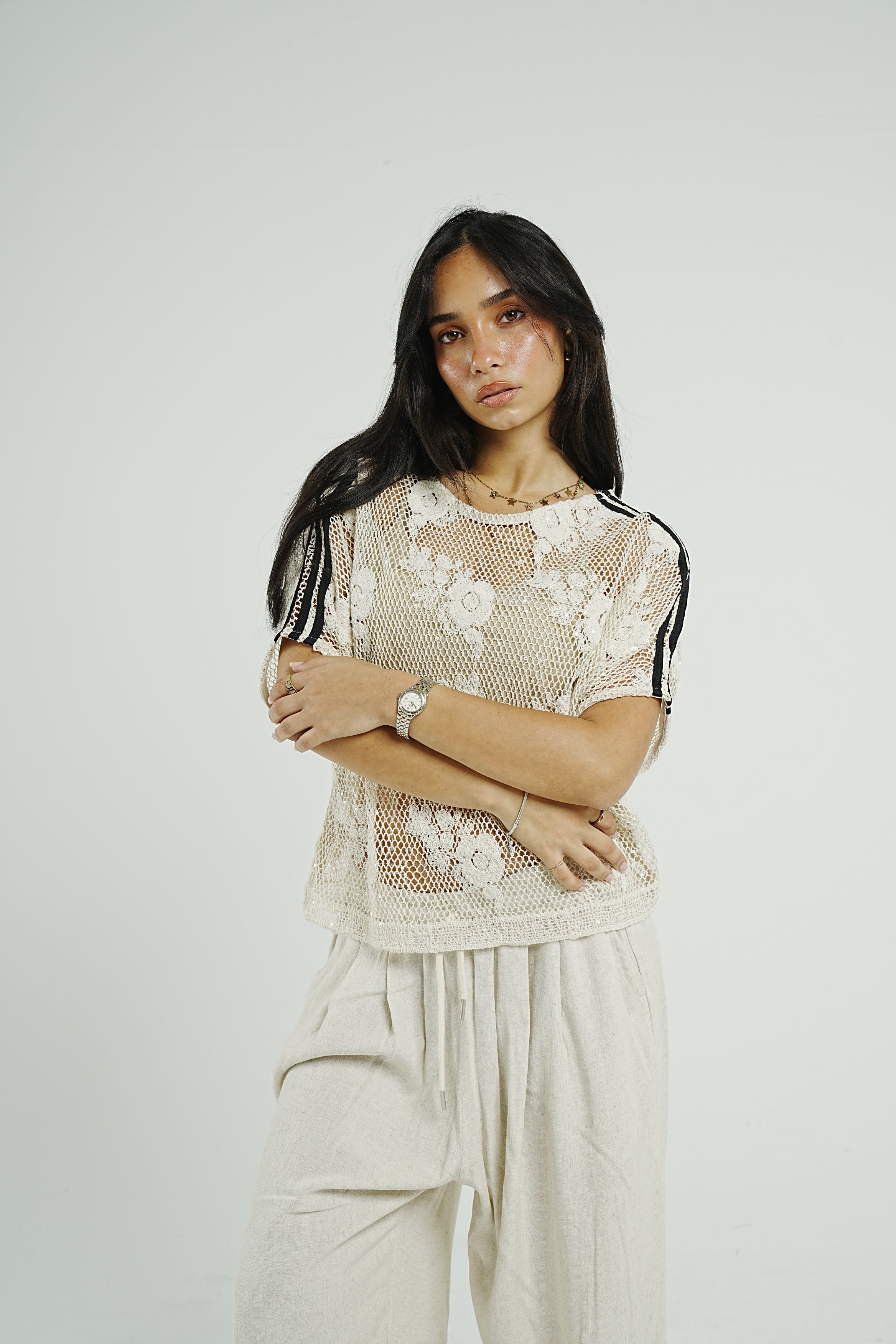Flora Knit Tee