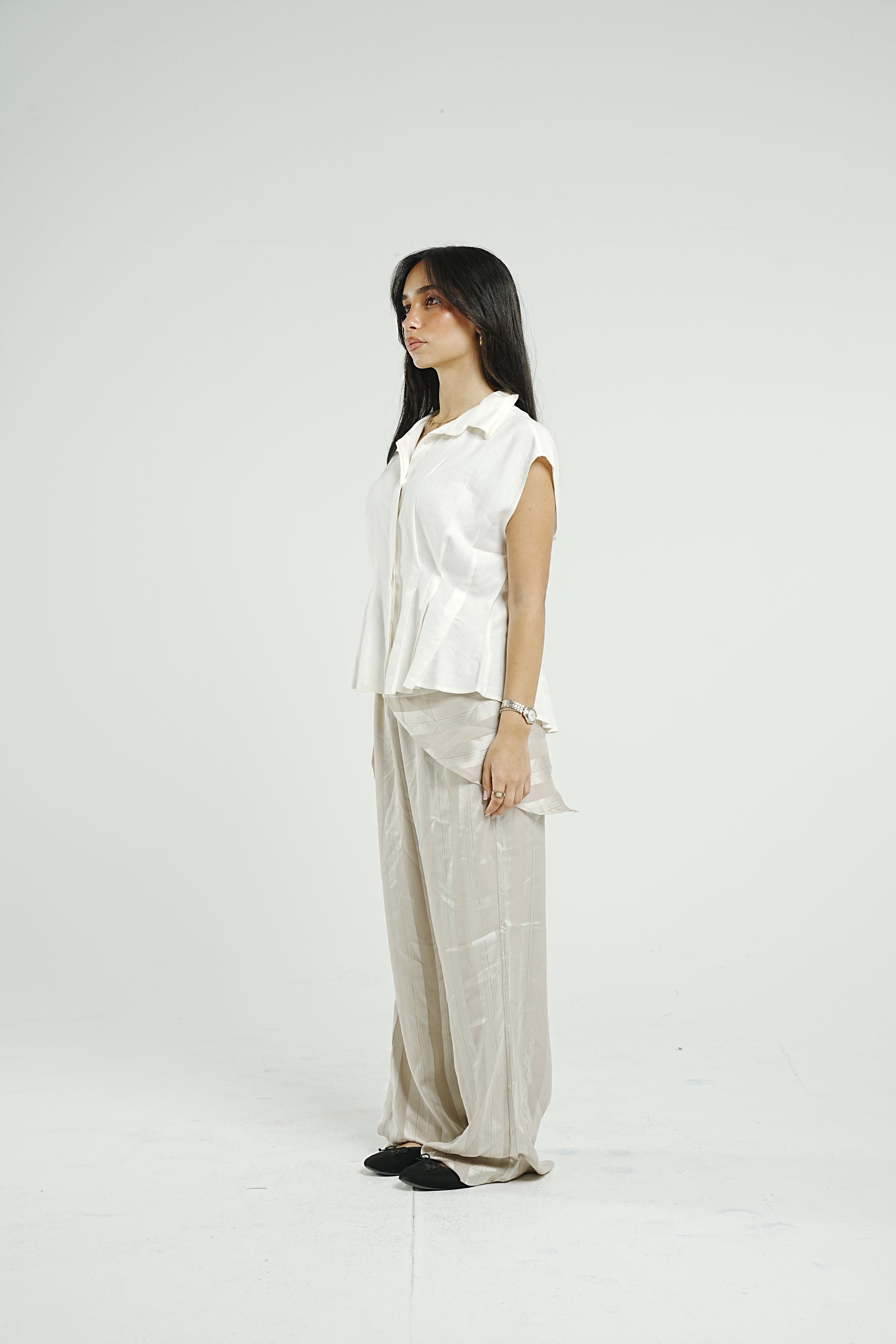Luna Satin Scarf Pants