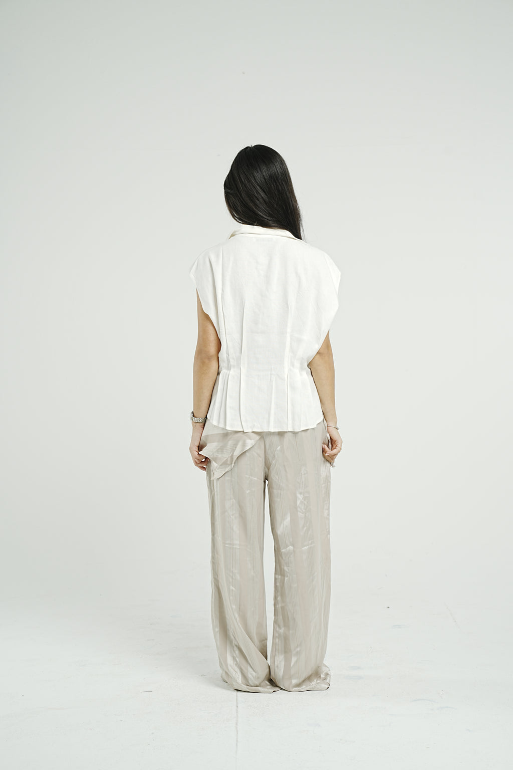 Luna Satin Scarf Pants