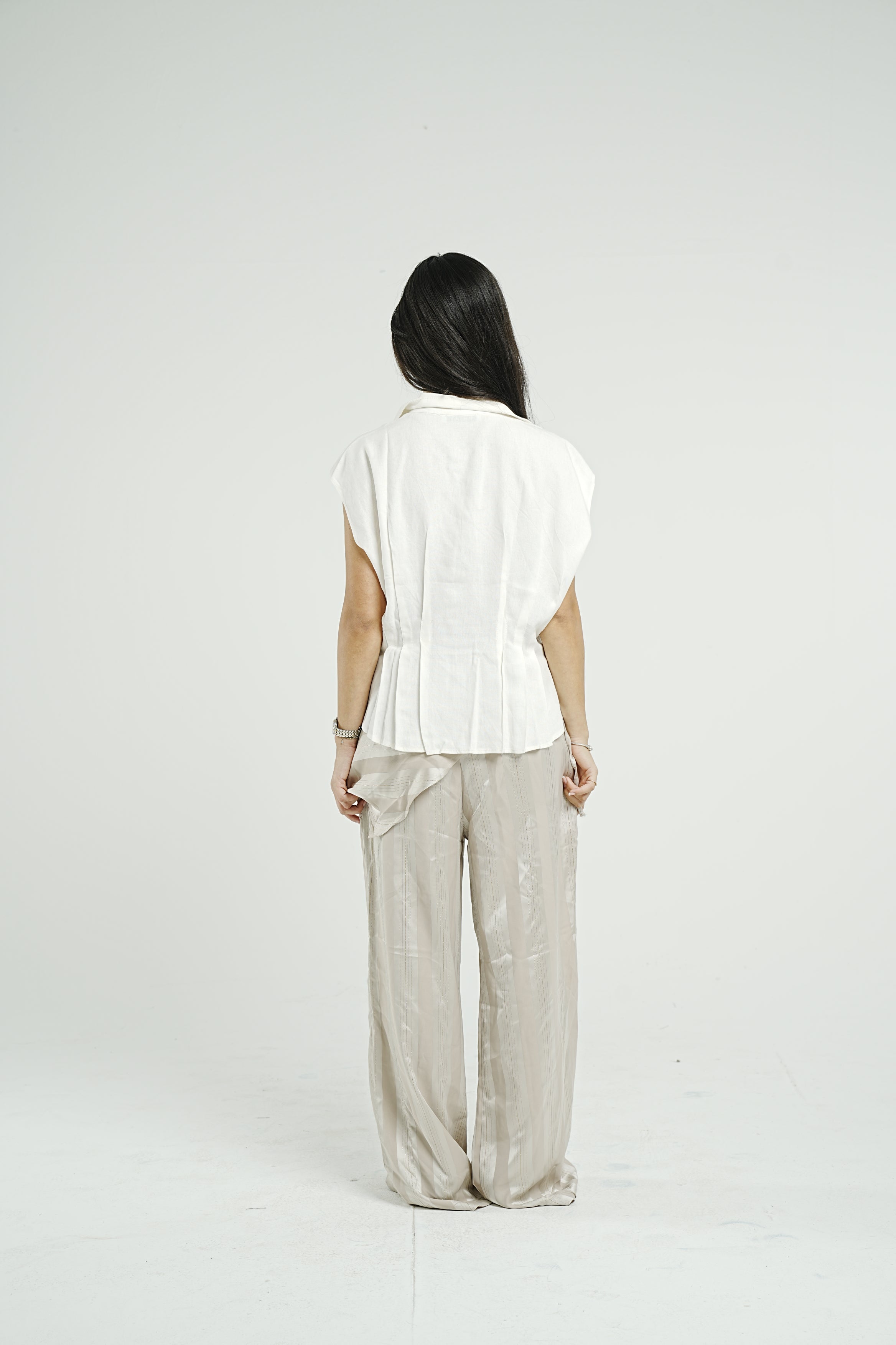 Luna Satin Scarf Pants