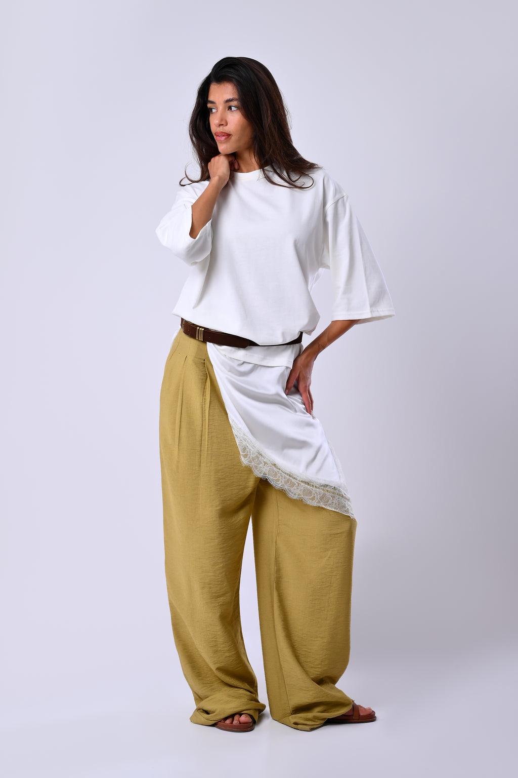 LONG LACE T-SHIRT
