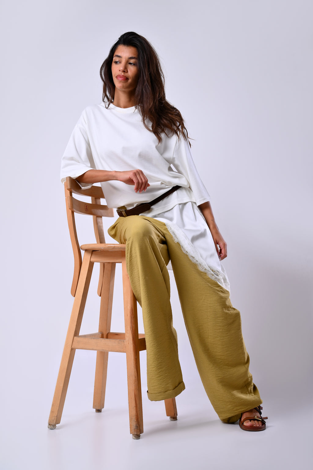 LONG LACE T-SHIRT
