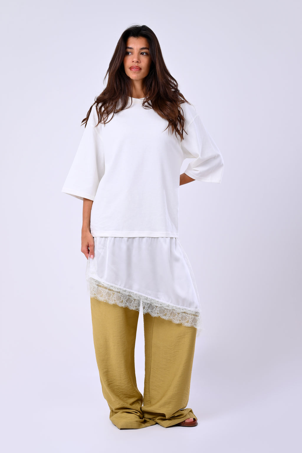 LONG LACE T-SHIRT