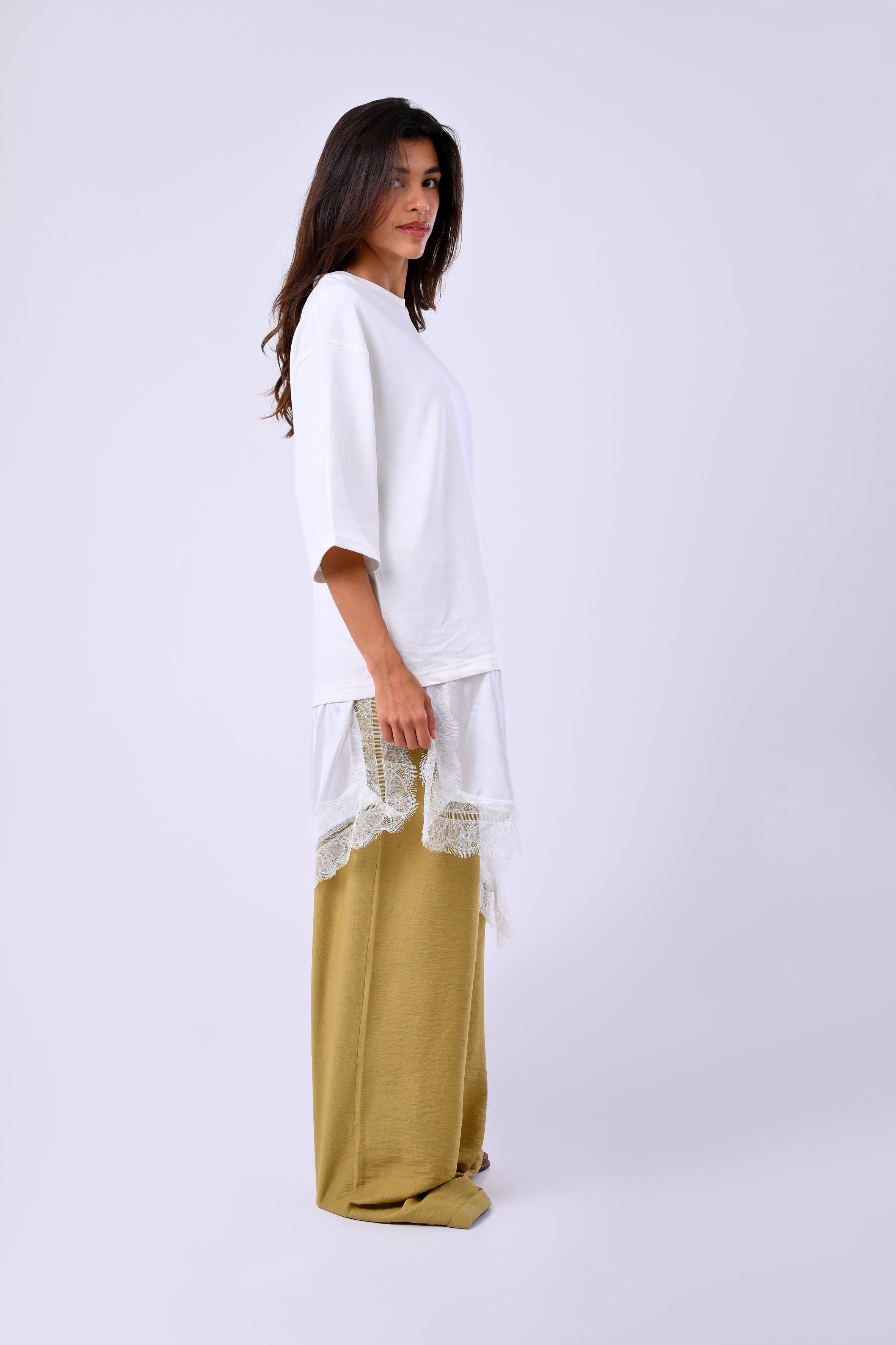 LONG LACE T-SHIRT