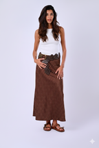 POLKA DOT SATIN SKIRT