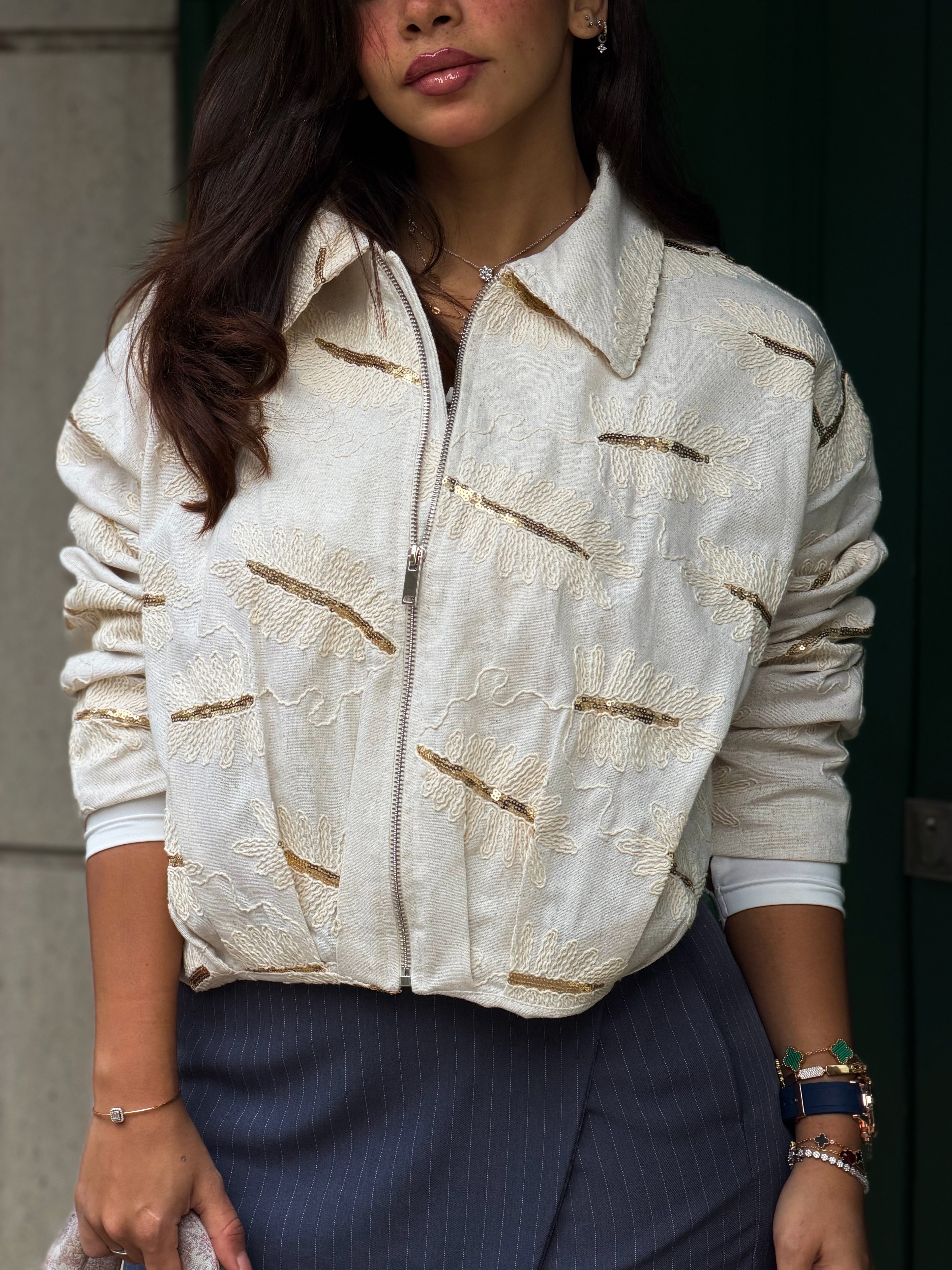 Linen lilly jacket
