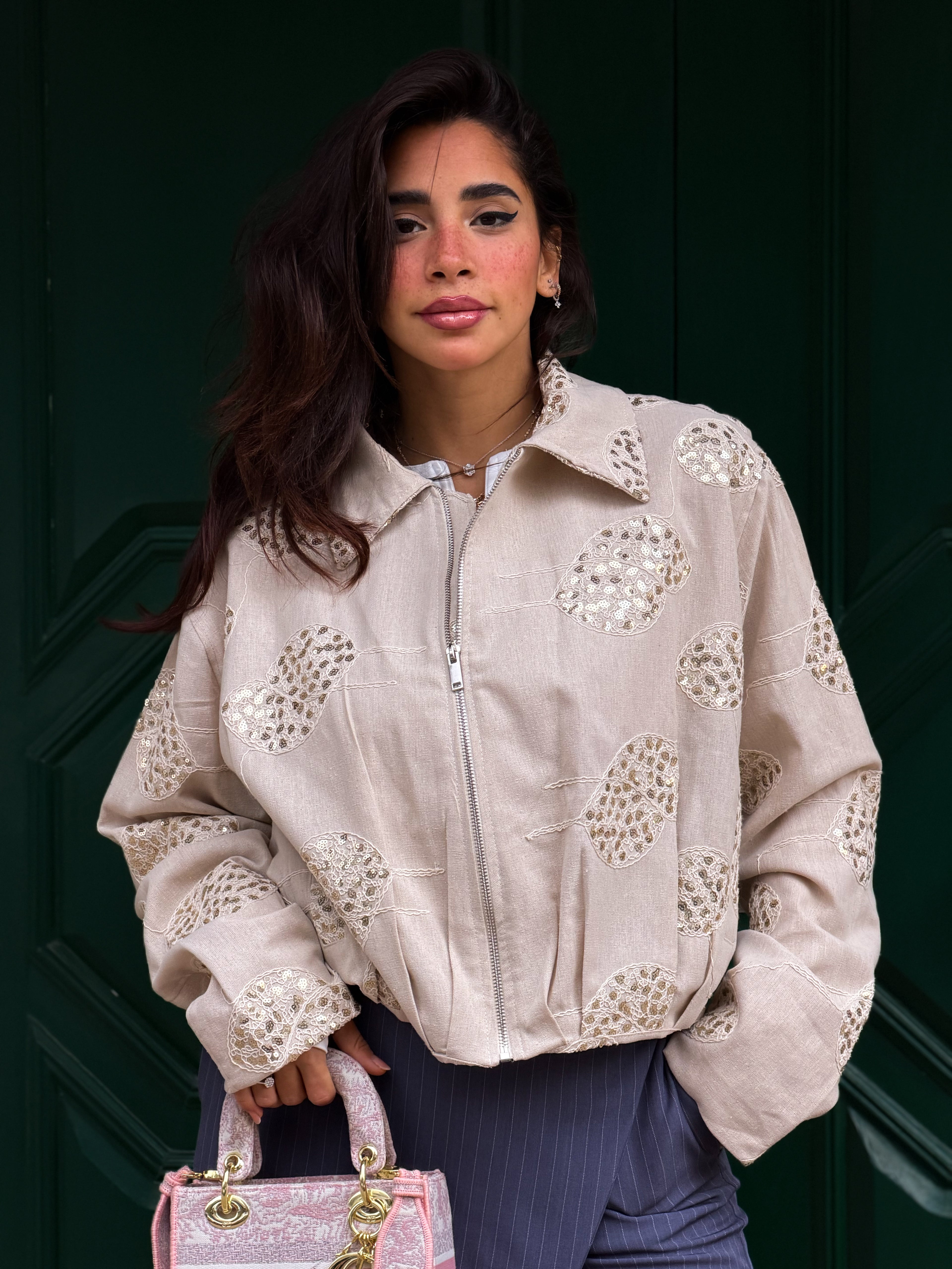 Linen clover jacket