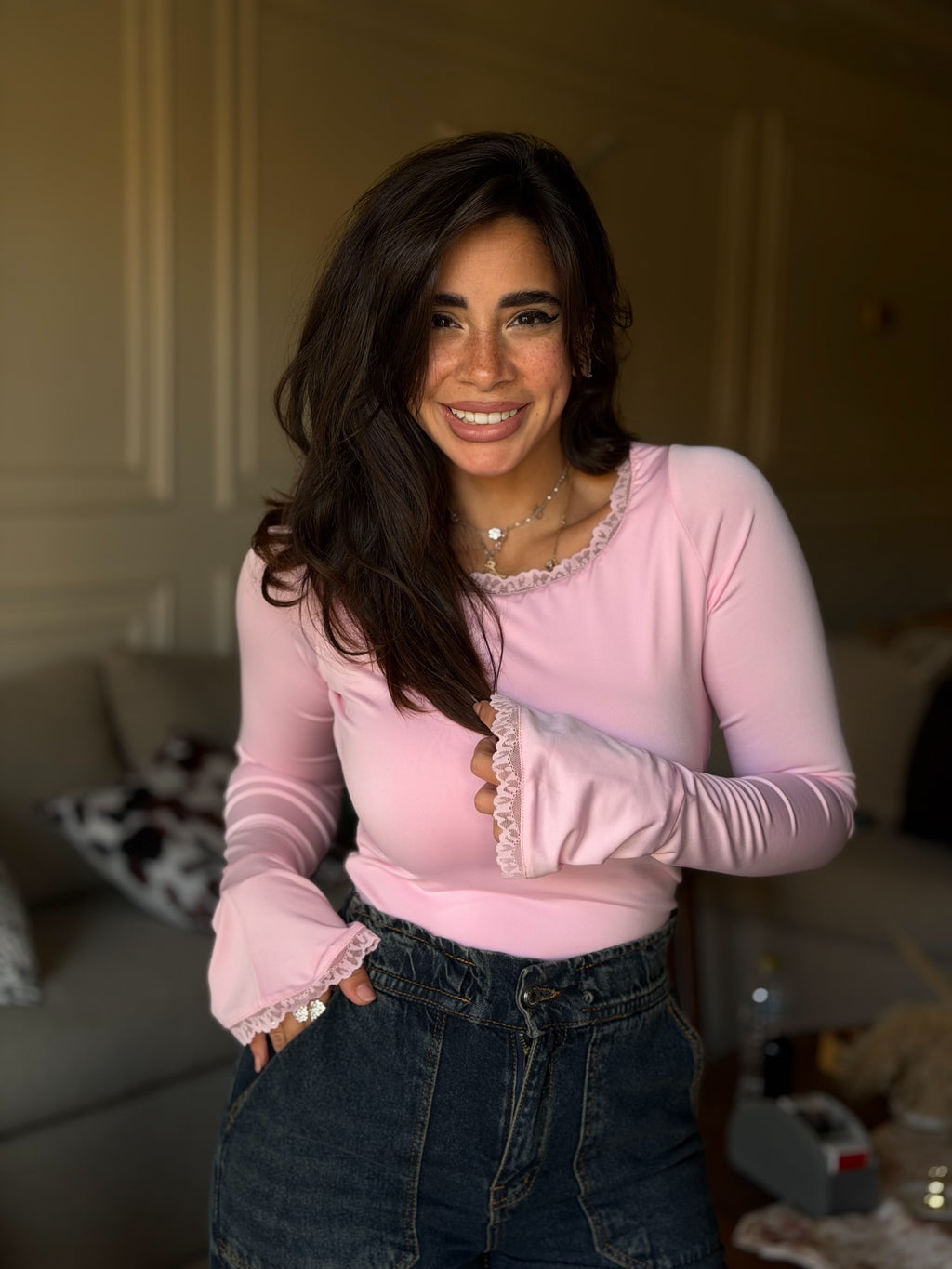 LACE DOUBLE - LAYERED TOP