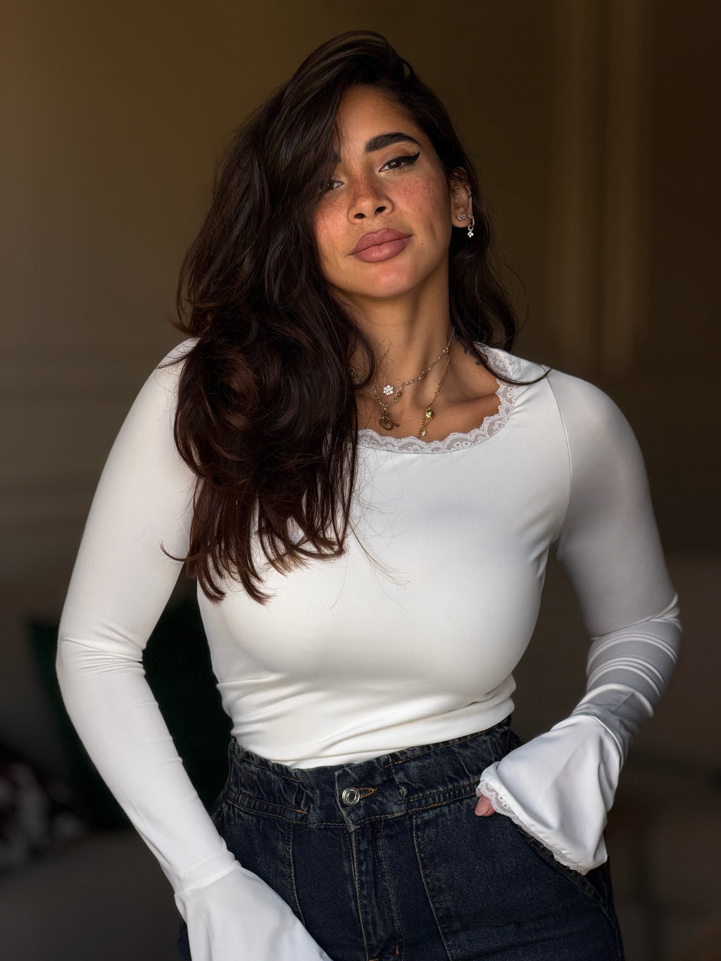 LACE DOUBLE - LAYERED TOP