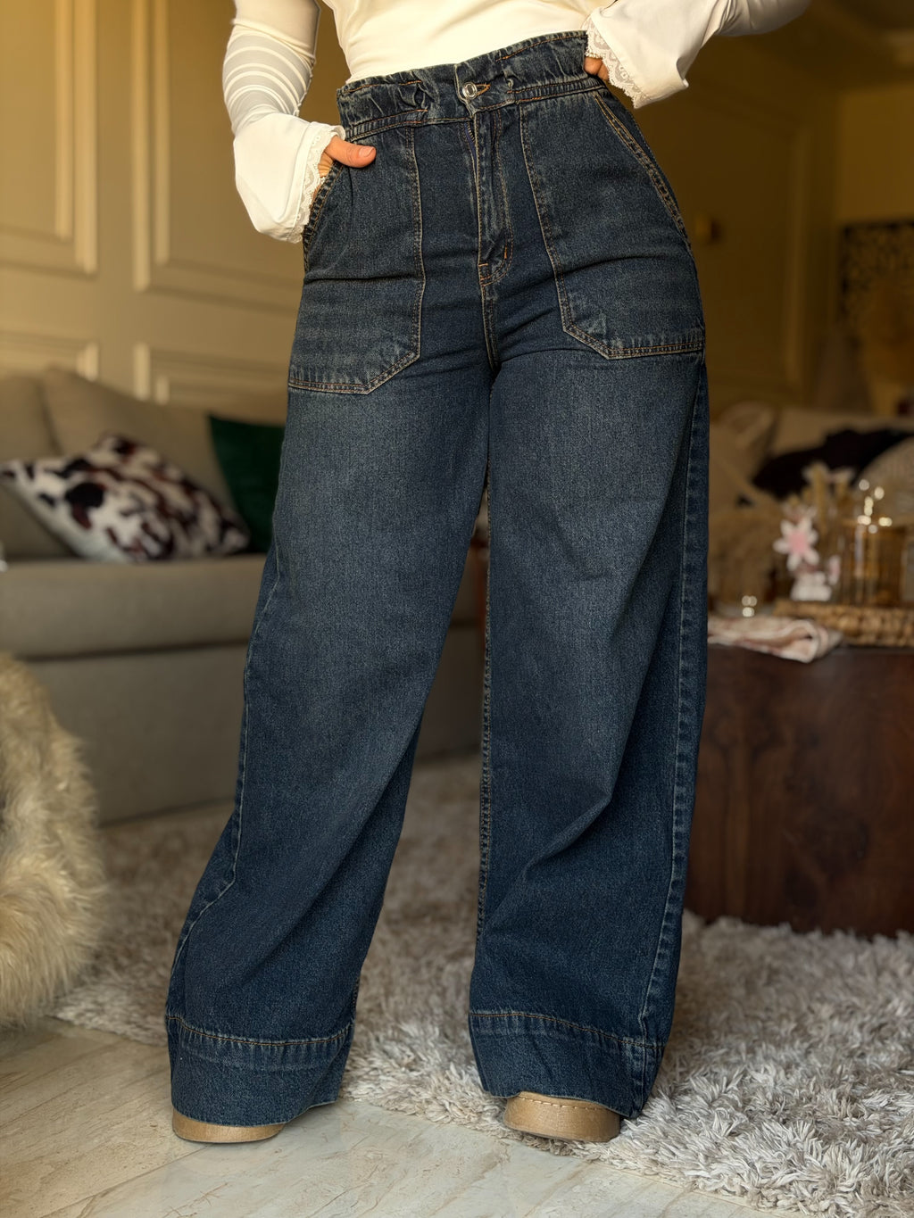 WIDE LEG DENIM