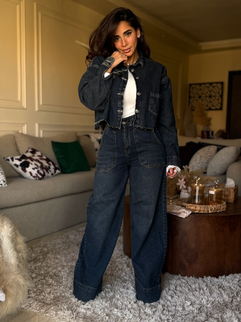 WIDE LEG DENIM