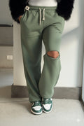 Mint Green Zipper Sweats