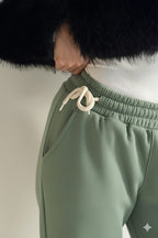 Mint green zipper sweats