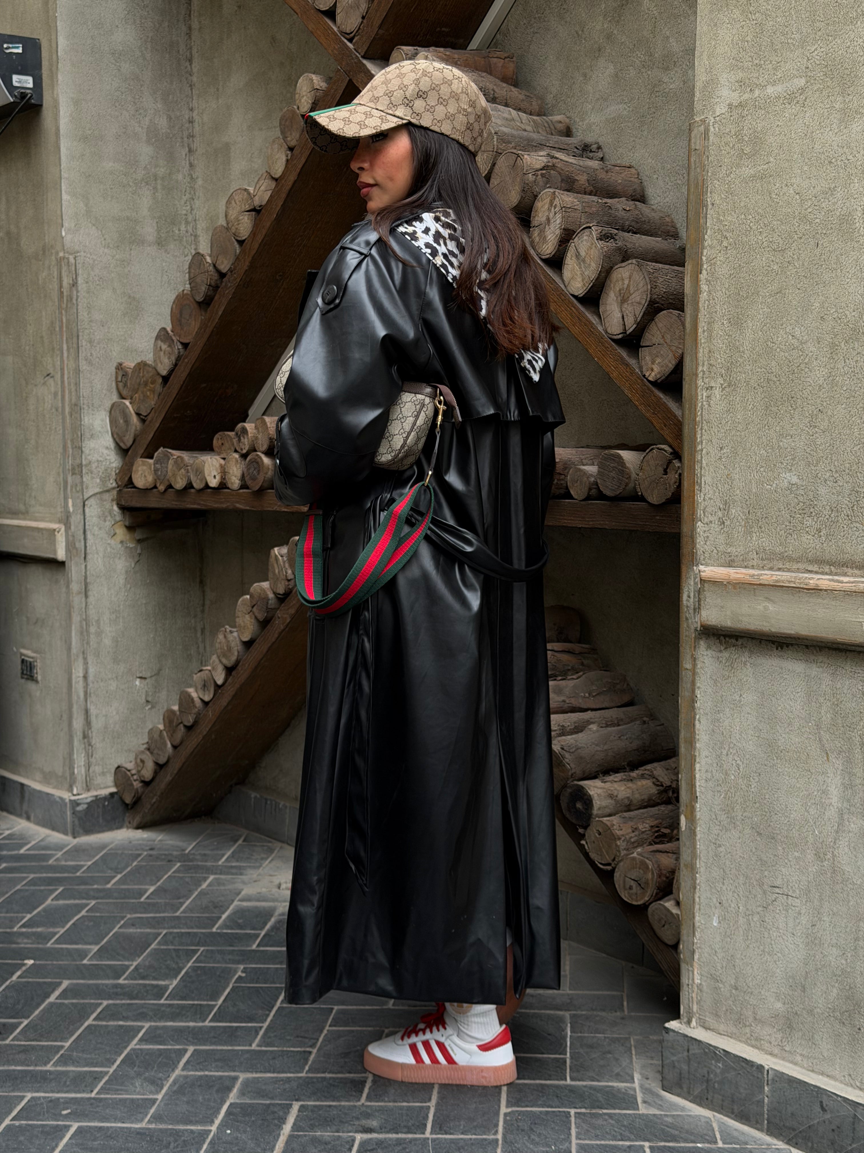 Black Heyba trenchcoat