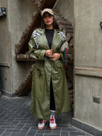 Olive heyba trenchcoat