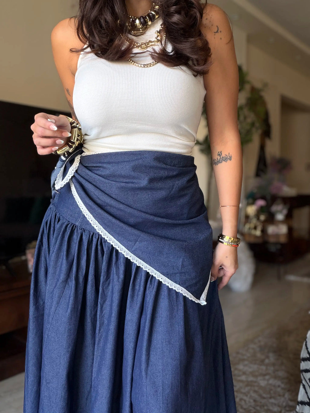 Spanish denim skirt
