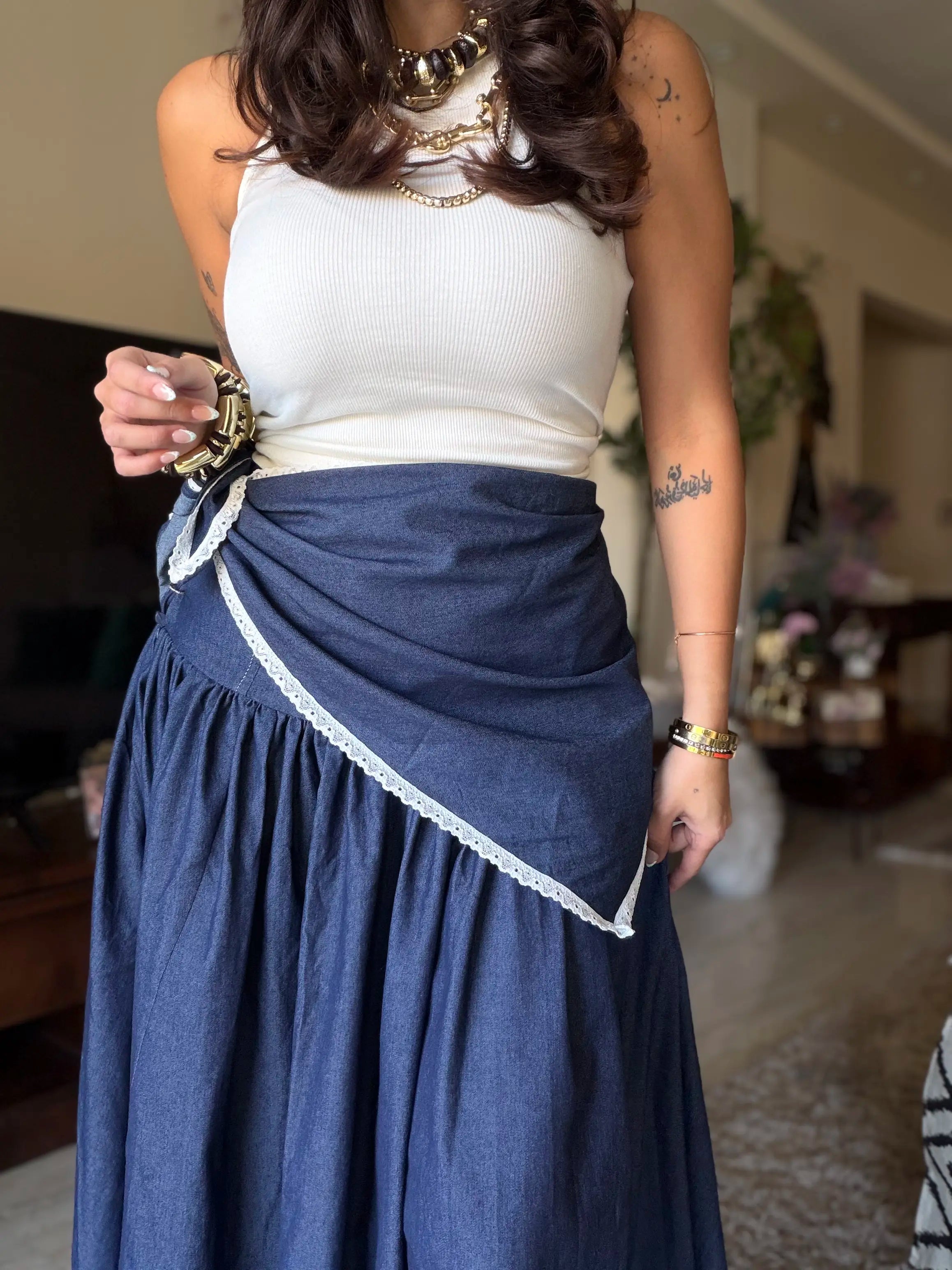 Spanish denim skirt