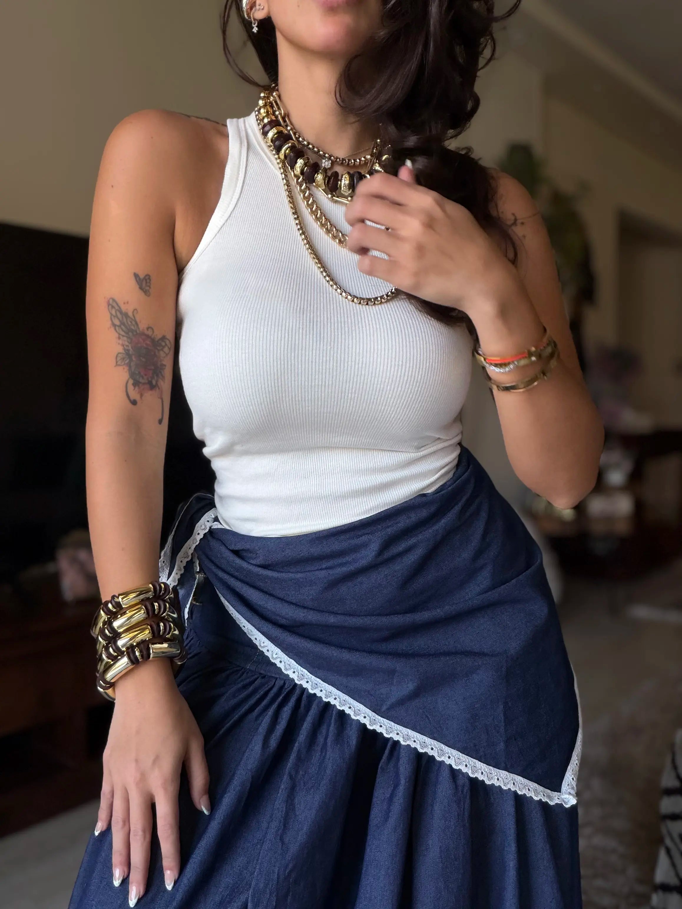 Spanish denim skirt