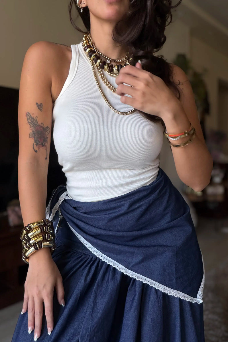 Spanish Denim Skirt