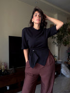 Twist cotton t-shirt
