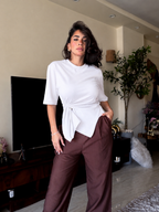 Twist cotton t-shirt