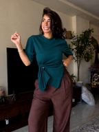 Twist cotton t-shirt