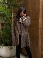 Fringe cardigan