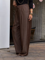 Metallic loose pants