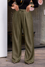 Metallic loose pants
