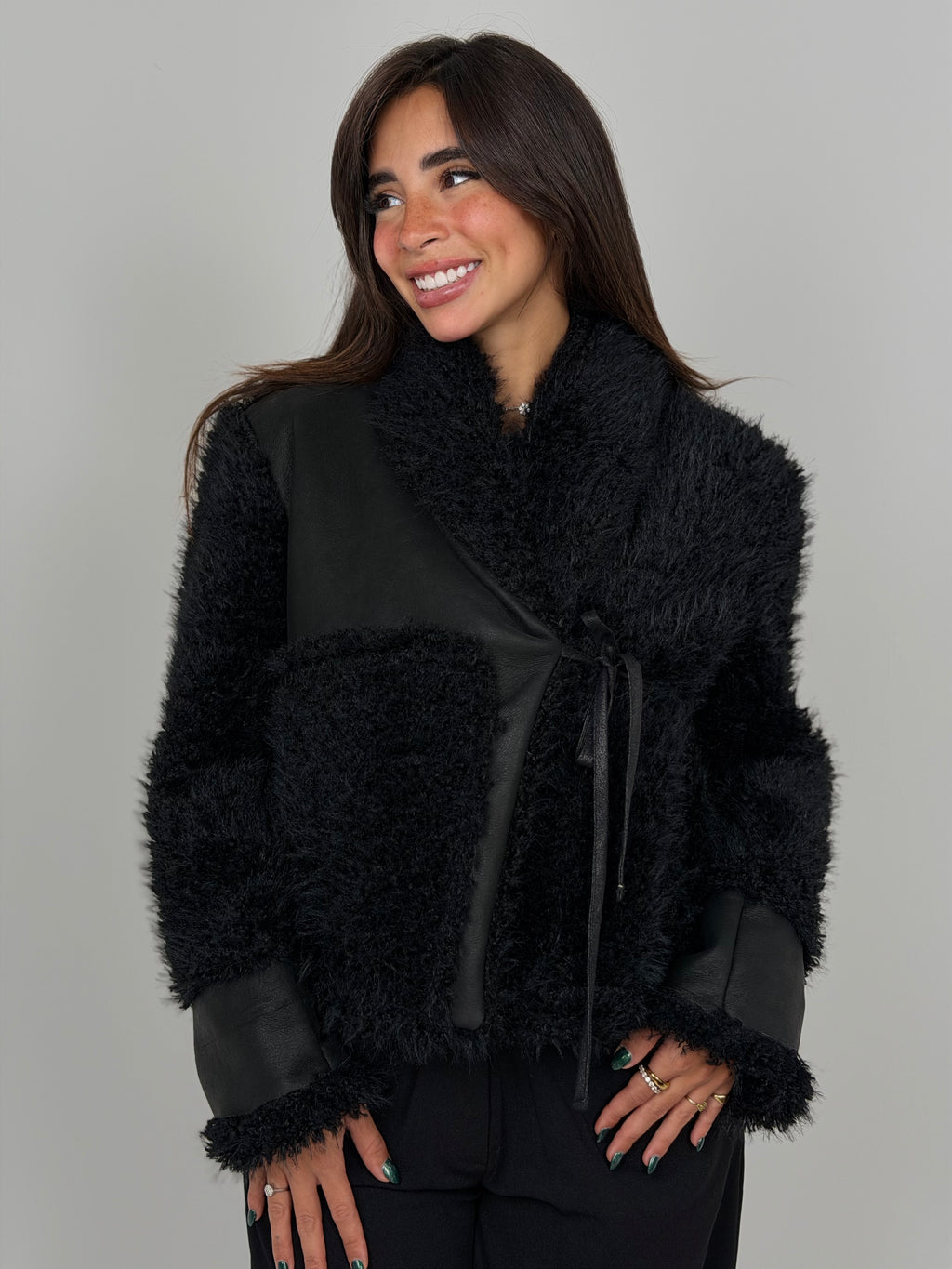 MIDNGHT FAUX JACKET
