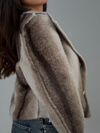 BEIGE FUR JACKET