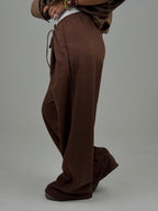 Brown suede pants