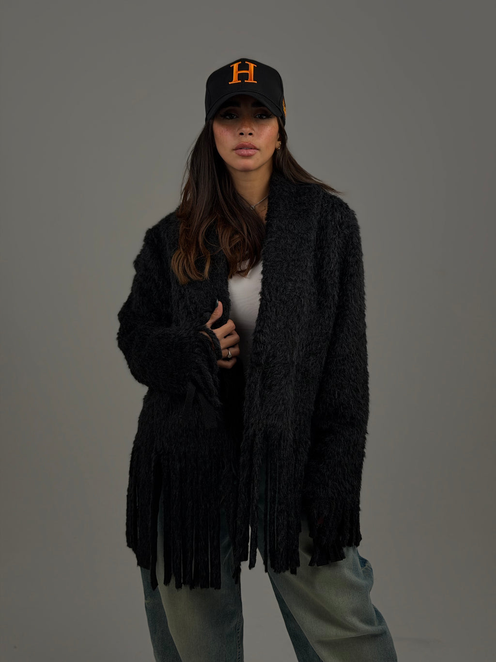 Fringe cardigan