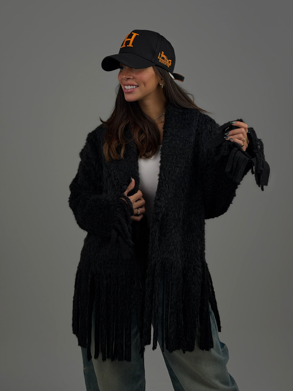 Fringe cardigan