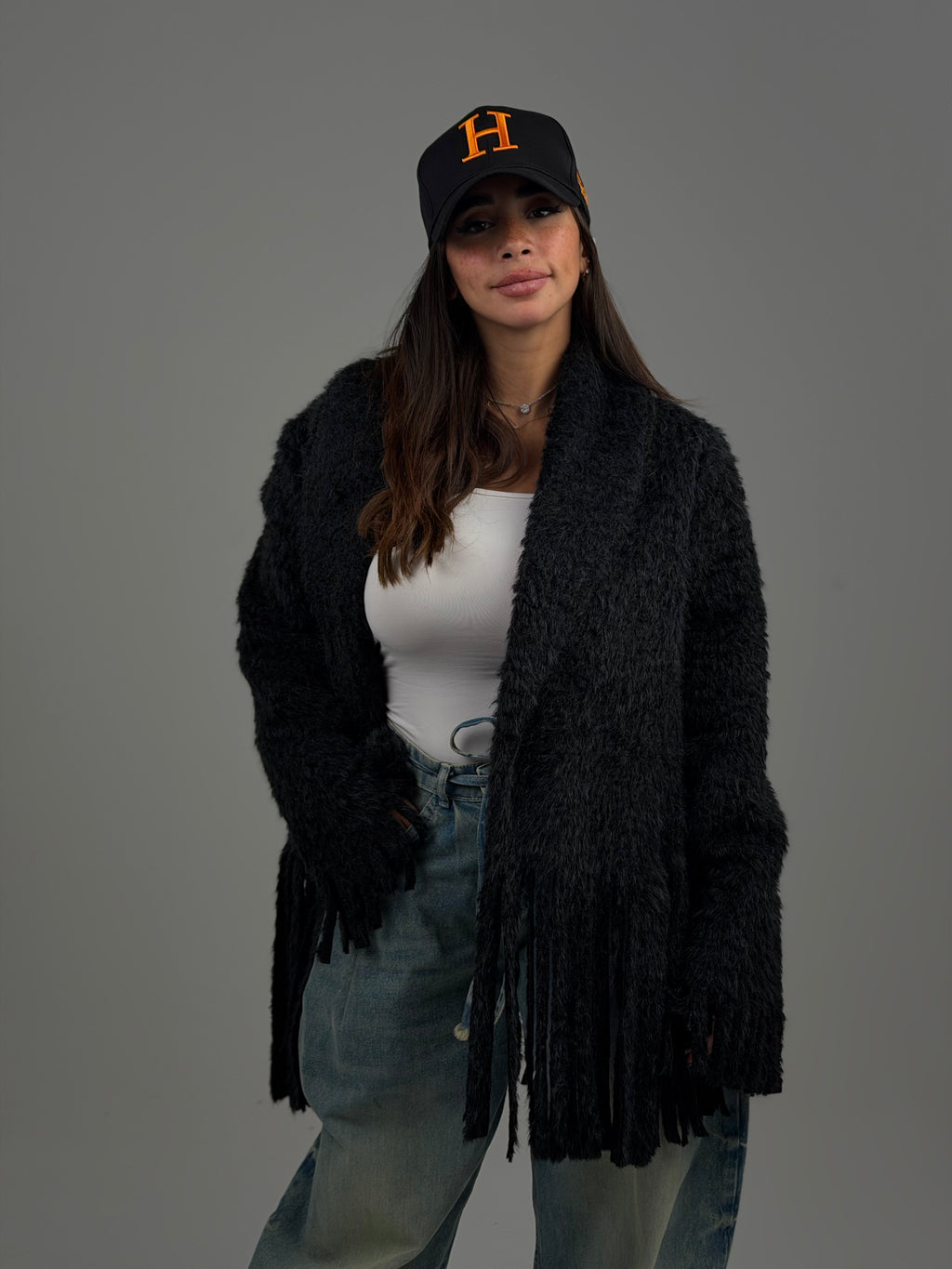 Fringe cardigan