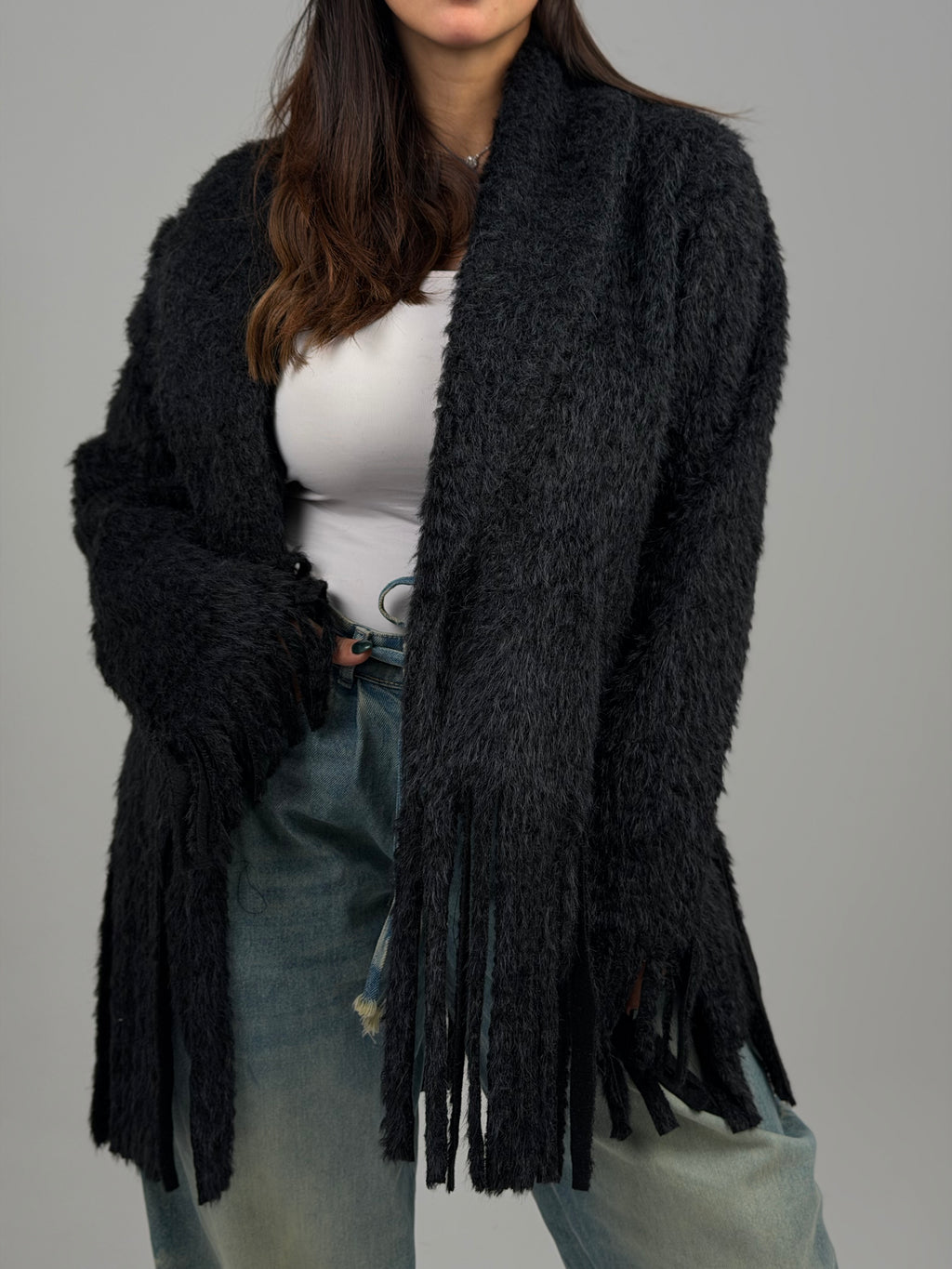 Fringe cardigan
