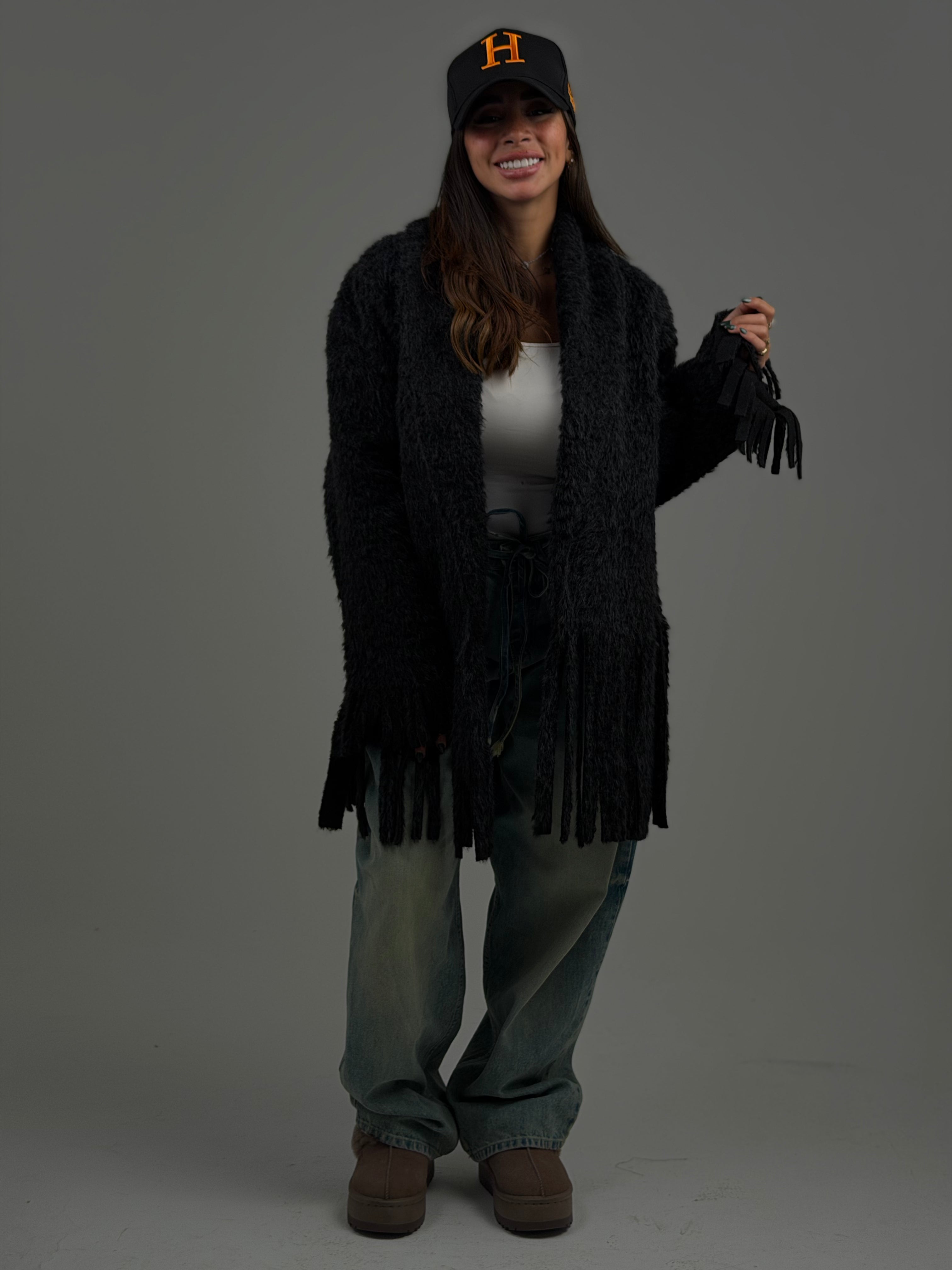 Fringe cardigan