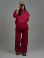 Premium burgundy Sweatpants