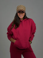 Premium burgundy hoodie
