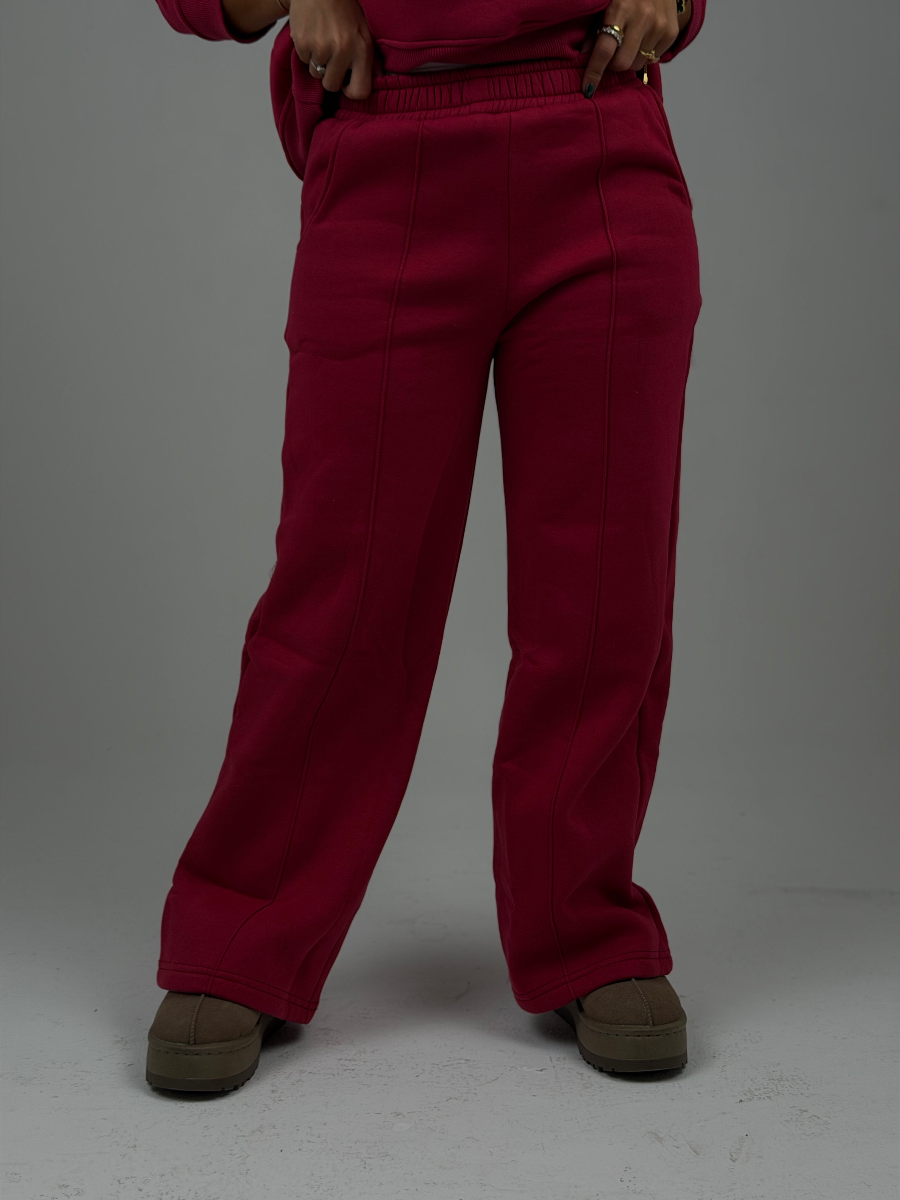 Premium burgundy Sweatpants