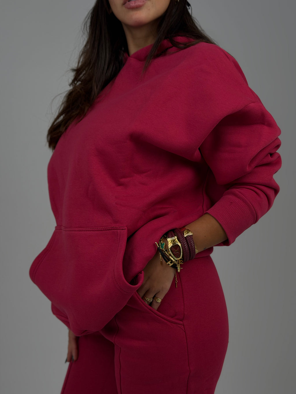 Premium burgundy hoodie