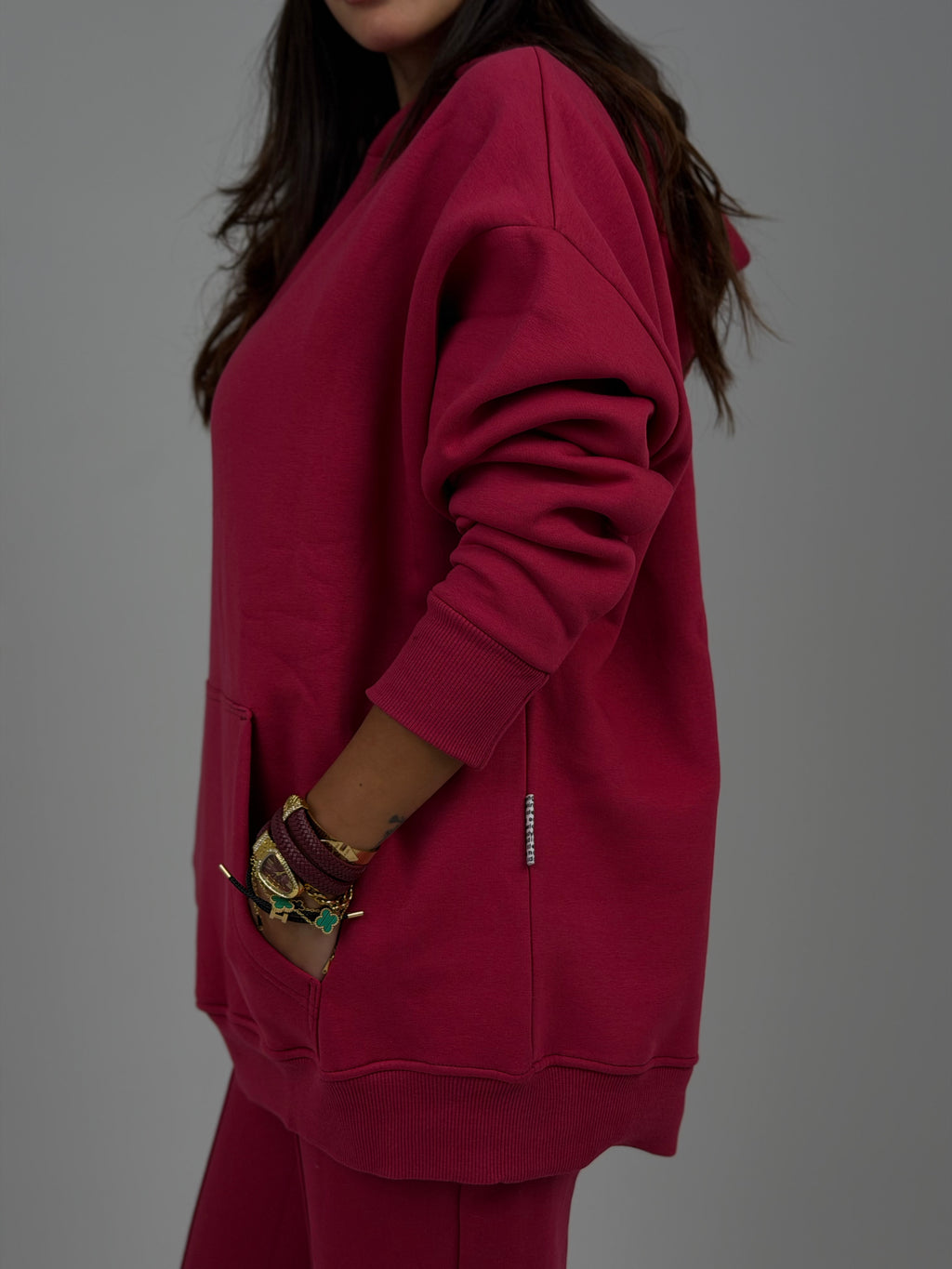Premium burgundy hoodie
