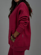 Premium burgundy hoodie