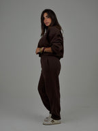 Brown milton sweat-set