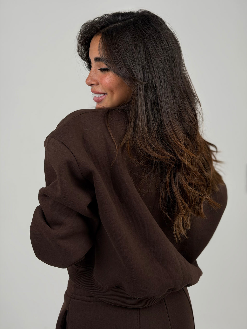 Brown milton sweat-set