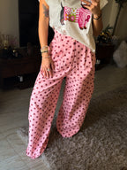 Polka dot trousers